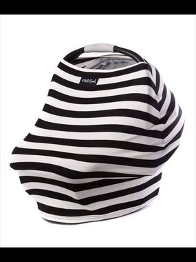 Milk Snob Black & White Striped Multi-Use Cover